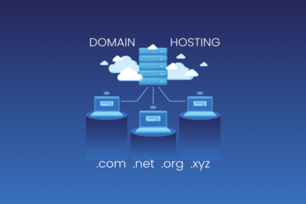 ilustrasi domain dan web hosting